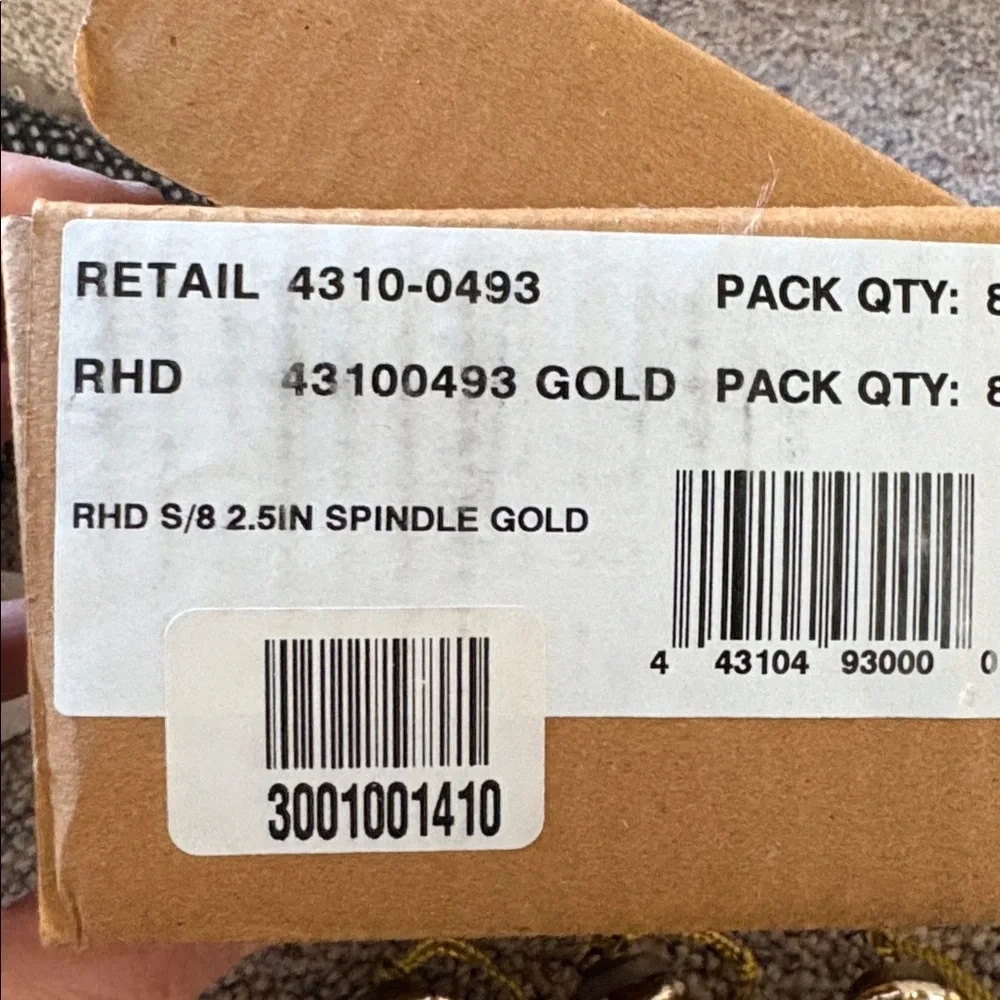 8 Restoration Hardware Gold Mercury Glass Ball Spindle Ornaments